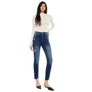 ❤️ INDIGO REIN high rise Distressed Jeans Size 27